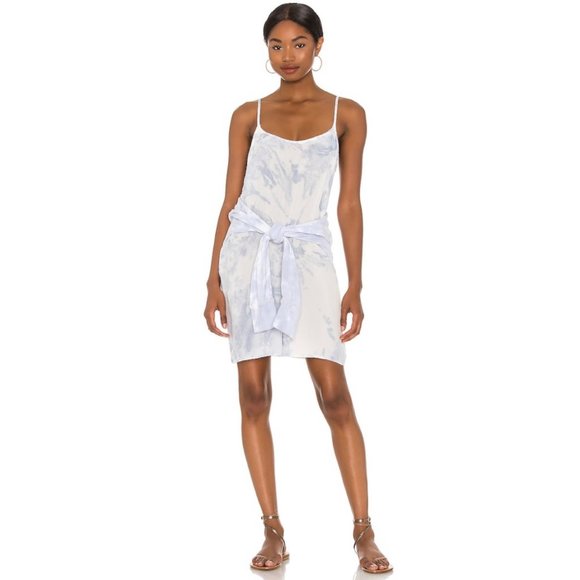 N:Philanthropy x REVOLVE Willa Mini Slip Tie Dye Dress Morning Dew Large - Picture 1 of 7